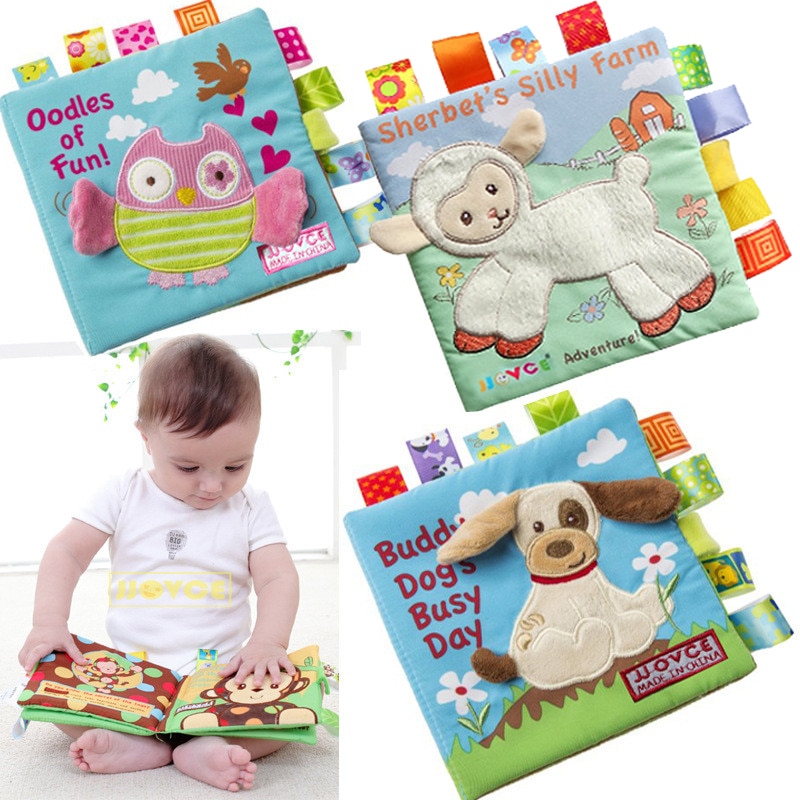 Cloth Books for Babies with Rattle